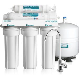 Reverse osmosis plus three-stage water filtration system
