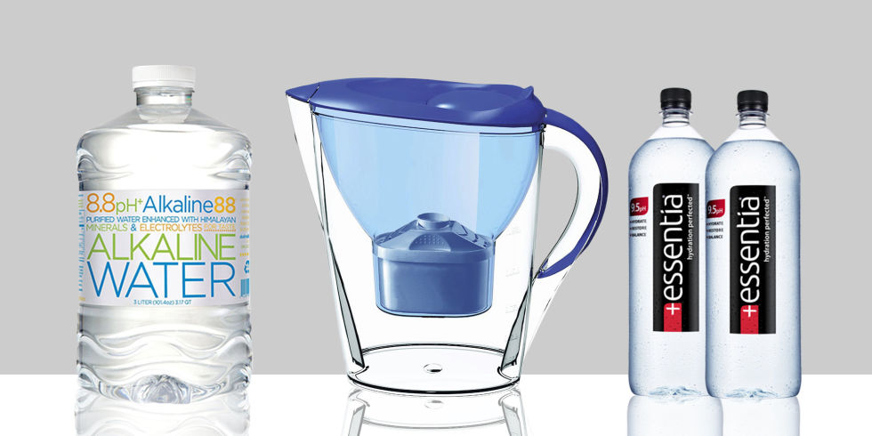 Glasses of water compared at different pH levels